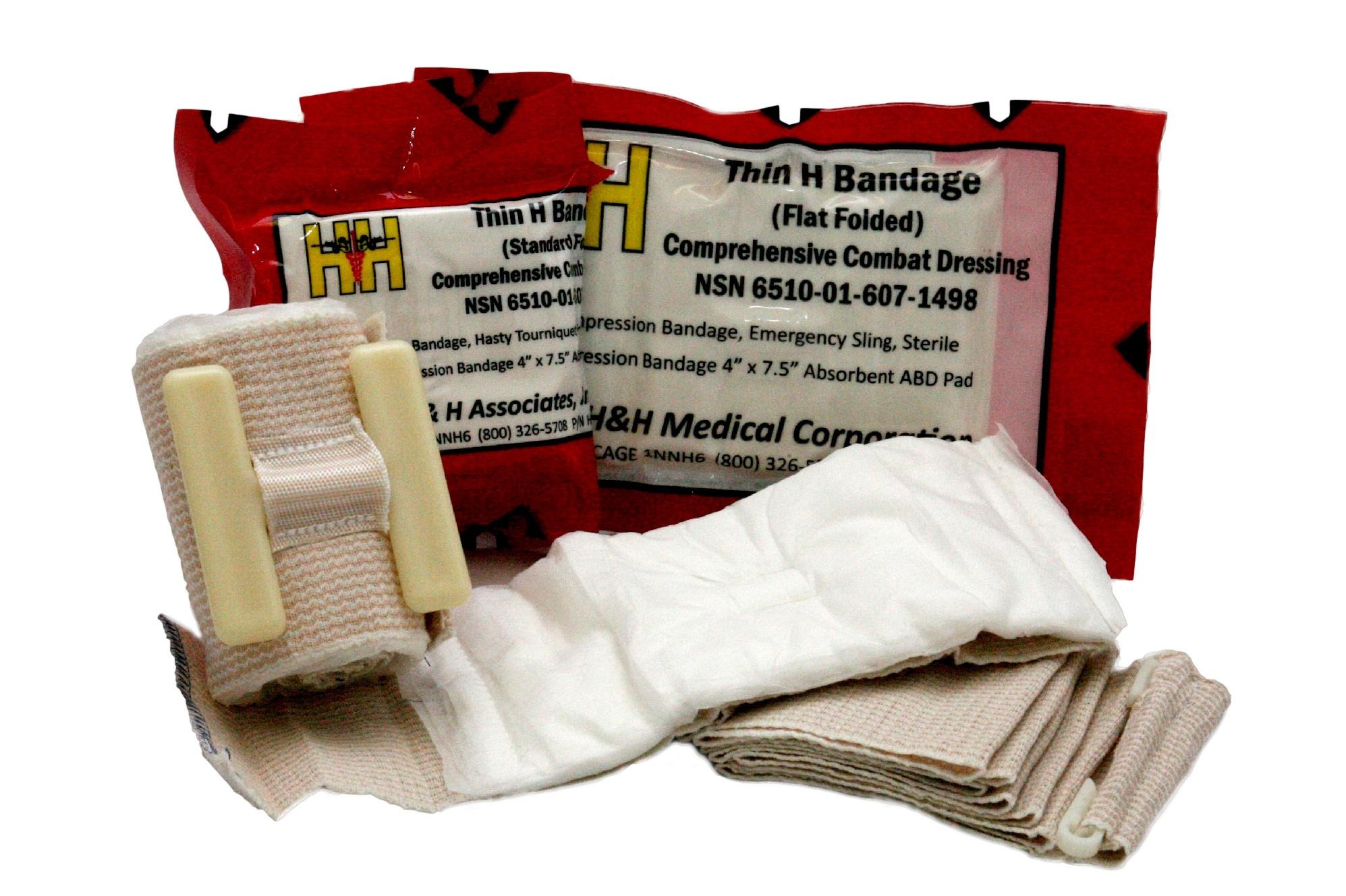 Thing bandage  Flat Fold H & H, Emergency bandáže, Hrudní krytí, Obvazy....: H&H H Compression Bandage, Flat Fold